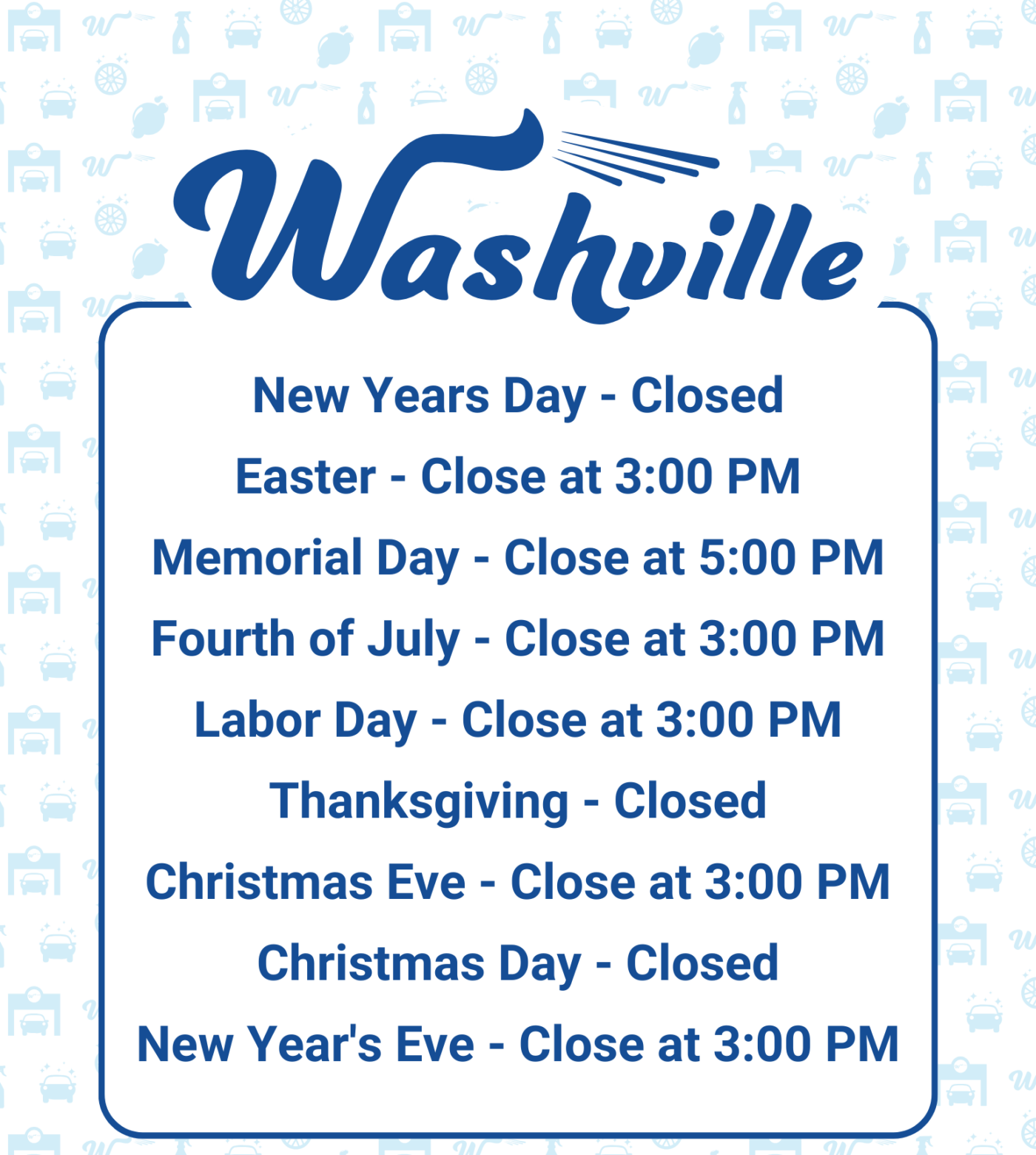 Rinsed Gift Cards Washville Car Wash Site